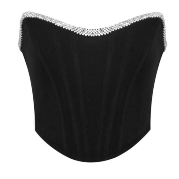 Miss circle Crystal trim corset - Picture 4 of 10